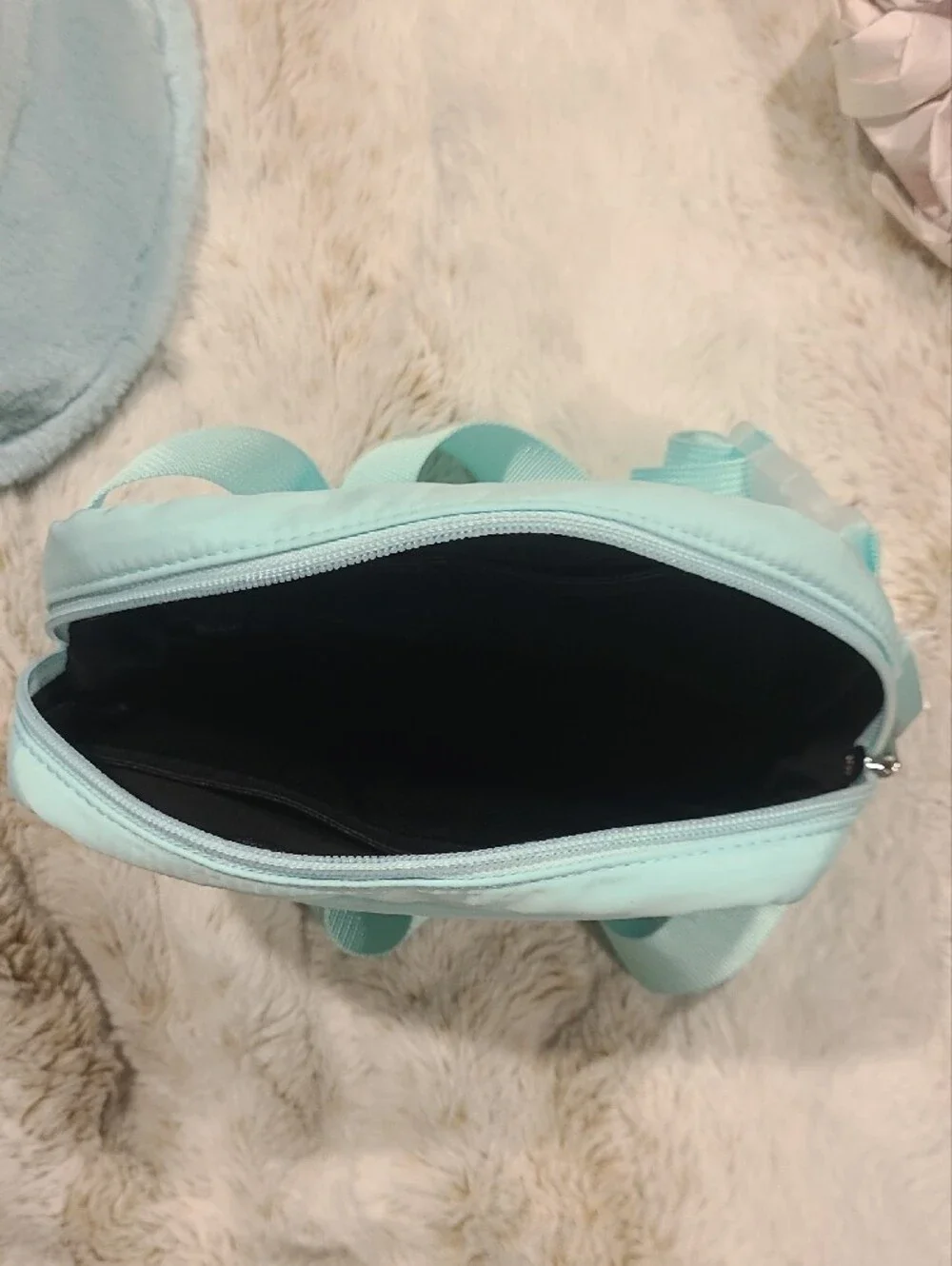 Adult Light Blue Mushroom Bucket Hat & Matching Cross Body Bag Set